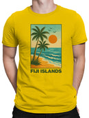 Fiji Islands Sunset Beach Art Men's T-shirt