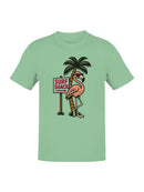 Tropical Flamingo Surf Shack Vibes Men's T-shirt