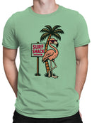 Tropical Flamingo Surf Shack Vibes Men's T-shirt