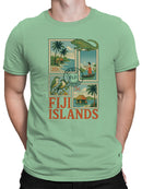 Fiji Islands Stamp Art Collection Men's T-shirt