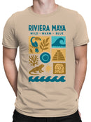 Riviera Maya Adventure Icons Men's T-shirt