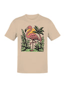 Tropical Flamingo Paradise Design Men's T-shirt