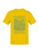 Tahiti Botanical Stamp Art 1962 Men's T-shirt