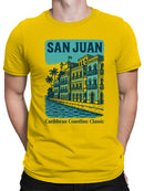 San Juan Caribbean Coastline Art Men's T-shirt