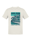 San Juan Caribbean Coastline Art Men's T-shirt