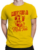 Vintage Mai Tai Cocktail Pin-Up Art Men's T-shirt