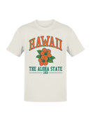 Hawaii Aloha State Floral Design Men's T-shirt