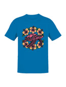 Tropical Turtle and Hibiscus Art Men's T-shirt