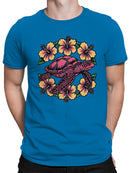 Tropical Turtle and Hibiscus Art Men's T-shirt