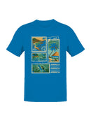 Vintage Jamaica Postage Stamp Art Men's T-shirt