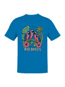 Tropical Parrots of Rio, Brazil Men's T-shirt