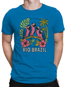 Tropical Parrots of Rio, Brazil Men's T-shirt