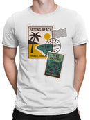 Patong Beach Dive Stamps Art Men's T-shirt