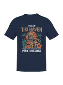 Visit Tiki Haven for Piña Colada Vibes Men's T-shirt