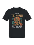 Visit Tiki Haven for Piña Colada Vibes Men's T-shirt