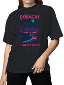 Boracay Nightscape Art Design Women's T-shirt