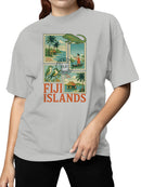 Fiji Islands Stamp Art Collection Women's T-shirt