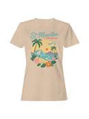 St. Maarten Caribbean Sunset Vibes Women's T-shirt