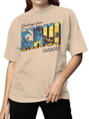 Maui Hawaii Surf Vibes Art Women's T-shirt