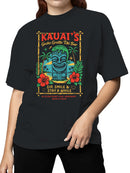 Kauai's Gecko Grotto Tiki Bar Design Women's T-shirt