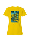 San Juan Caribbean Coastline Art Women's T-shirt