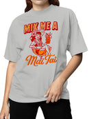 Vintage Mai Tai Cocktail Pin-Up Art Women's T-shirt