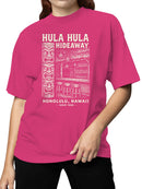 Hula Hula Hideaway Honolulu Art Women's T-shirt