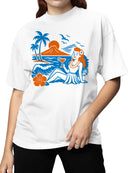 Retro Island Paradise Vibes Women's T-shirt
