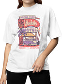 Waikiki Motel Adventure Graphic Women's T-shirt