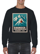 Vintage Garmisch-Partenkirchen Cable Car Men's Sweatshirt