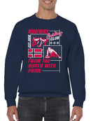 Norway Curling Club Pride Design Men's Sweatshirt