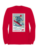 Snowboarding Switzerland Stamp 1998 Men's Sweatshirt