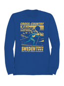 Sweden Cross-Country Skiing Graphic Men's Sweatshirt