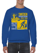 Sweden Biathlon Division Art Men's Sweatshirt