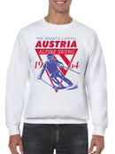 Austria Alpine Skiing 1964 Design Men's Sweatshirt