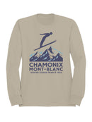 Chamonix Mont-Blanc Ski 1924 Graphic Men's Sweatshirt