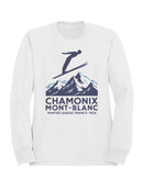 Chamonix Mont-Blanc Ski 1924 Graphic Men's Sweatshirt
