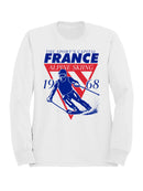 France 1968 Alpine Skiing Design Men's Sweatshirt