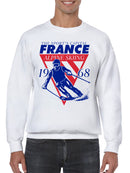 France 1968 Alpine Skiing Design Men's Sweatshirt