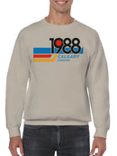 Retro 1988 Calgary Canada Design Men's Sweatshirt