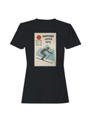 Sapporo 1972 Olympic Skiing Design Women's T-shirt