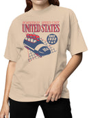 USA Bobsleigh Speed Unit Graphic Women's T-shirt