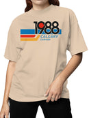 Retro 1988 Calgary Canada Design Women's T-shirt