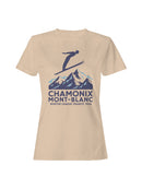 Chamonix Mont-Blanc Ski 1924 Graphic Women's T-shirt