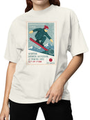 Vintage Japan Snowboarding Stamp Women's T-shirt