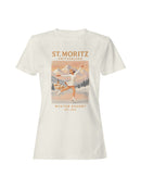 St. Moritz Winter Resort Poster Women's T-shirt