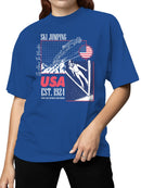 USA Ski Jumping 1924 Heritage Women's T-shirt