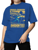Sweden Cross-Country Skiing Graphic Women's T-shirt