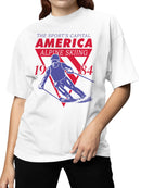 Vintage 1984 America Alpine Skiing Women's T-shirt