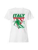 Italy Alpine Skiing 1956 Design Women's T-shirt